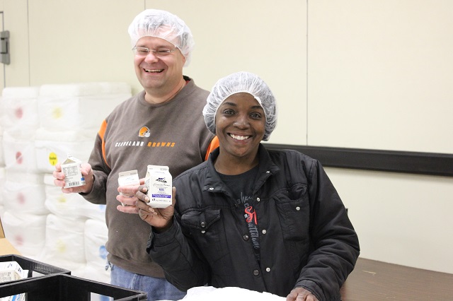 Kitchen volunteers