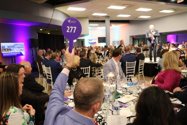 Ben Carter raising paddle